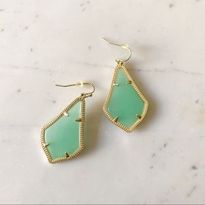Kendra Scott Alex Drop Earrings in Turquoise Glass